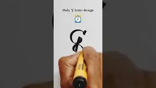 ✍️'S' alphabet name design/ #calligraphy @cutepenning #signature #shorts