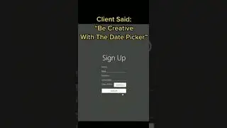 create date picker in HTML css code and js