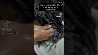 Remove product build-up with baking soda#bakingsoda#organicproduct#haircaretips #washinghairtips#fyp
