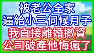 【爽文】被老公全家逼給小三伺候月子，我直接離婚撤資，公司破產他悔瘋了！