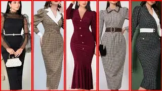 bodycon dress, long sleeve dress, curve-hugging dress, figure-flattering dress, sexy dress, 2024*