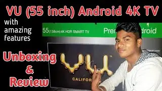 (55Inch)  VU Premium 4k Android Smart TV 2020 ...