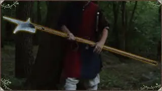 Can you travel Difficult terrain with a Polearm? (Billhook through woods)