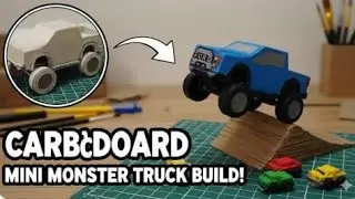 DIY Mini Monster truck build! Cardboard to beast 