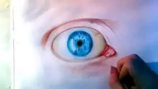 How to draw a basic coloured eye