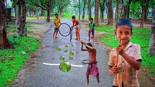 Village kids play traditional game II Funny village games Bangladesh