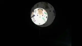 Congress Lit Advertising Balloon Of Political Rally