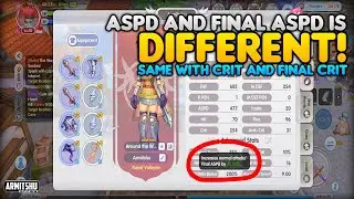 ASPD? Final ASPD? - Ragnarok X Next Generation Stats Guide