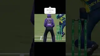 St Lucia Kings vs Hobart Hurricanes 🔥 | CLT20 Battle in Cricket 22 #Shorts #beachcricket #cpldraft