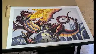 Utvara Hellkite Drawing 2 - Commission [Marker/pen]