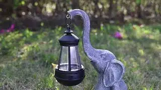 Attivolife garden elephant solar light housewarming gift - add whimsical charm to your outdoor space