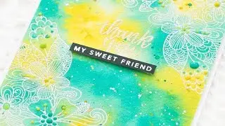 How To Create a Watercolor Background using Tim Holtz Distress Inks