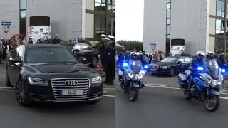 VIP Eskorte Bundeskanzlerin Angela Merkel in Mainz [Tag der deutschen Einheit 2017]