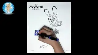 Disney Zootopia Judy Hopps Coloring Page Speed Color - Family Toy Report
