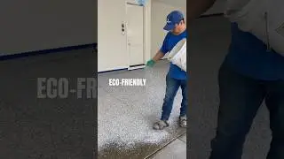 POLYUREA FAST-CURE BASE COAT🔥🙌 #epoxy #construction #transformation #contractor #floor #painting