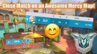 Close Match on an Awesome Mercy Map! 😊 - Season 7 - Mercy Overwatch