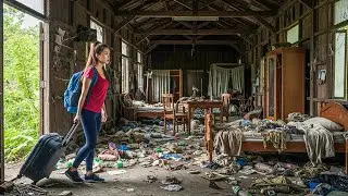 cleaning up the old house || Young woman was utterly amazed when she returned to her childhood home