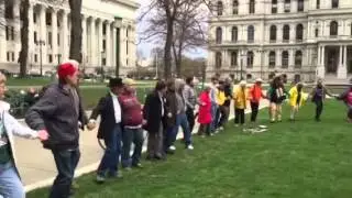 #IdleNoMore Unity Round Dance on #EarthDay2015 4/22/15 with Frack Free Nation