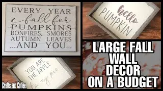 Fall Decor 2020 DIY | LARGE WALL DECOR DIY | AUGUST 2020 DIY CHALLENGE | HEIDI SONBOUL