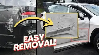 Body Repair #1: Remove Paint Transfer 100% QUICK & EASY! #autobodyrepair