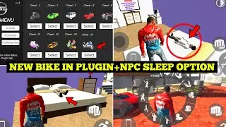 Indian Bike Driving 3D New Bike Cheat Code in Plugin Update 🤯🔥| NPC Sleeping Option 🤩| Harsh in Game