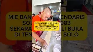 MIE BANDUNG LEGENDARIS SOLO SEJAK 1983‼️ #kulinersolo