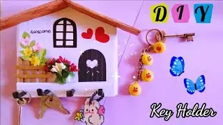 How to make paper key holder | DIY room decoration ideas | paper craft| Best out of waste | diy