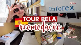 Tour pela acomodação da Enforex em Sevilla na Espanha 🇪🇸 | Mariany Viaja