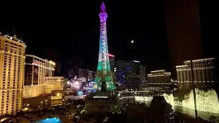 THIS VIEW!!! NEW Paris Rooms: Versailles Pool View Queens (Psst: Kinda not in the Paris) Las Vegas