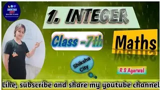 R S Agarwal Class- 7 #maths  Lesson -1 INTEGER #integer #viral #viralvideo