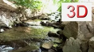 3D VIDEO: One Hour Waterfall Relaxation #1