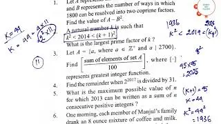 Questions of Number Theory Solved for Pre-Rmo (Math Olympiad) Answer with Explanation in a new way