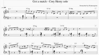 Got a match - Cory Henry (sheet music)