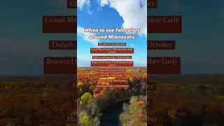 When is the best time to see fall colors in Minnesota? (Send to a friend you&rsquo;re planning on seeing