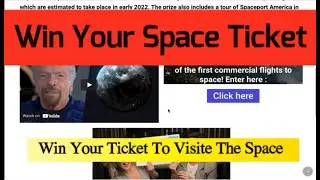 How to win the space ticket ? #virgin_galactic #omaze Two Seats on a Virgin Galactic spaceflight|