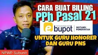 Cara membuat Kode Billing PPh 21, Atas honor kegiatan di e-Bupot