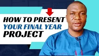 FORMAT for presenting Final Year research Project || Federal University of Technology, Owerri