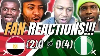 Egypt (2) 0-0 (4) Nigeria | Fans REACT 🔥🔥😮😮 to HUGE Victory | AFCON Third place🔥🇳🇬
