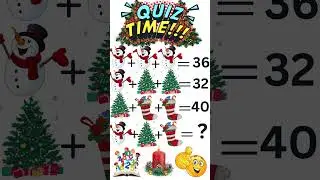 Math Puzzle Quiz | Christmas Special | Part 11 😊
