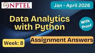 NPTEL Data Analytics with Python Week 8 Assignment Answers With Explanation  | Jan–Apr 2026
