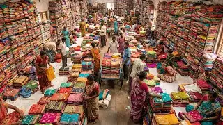 Saree Manufacturer & Wholesaler | Madina Wholesale Market | Hyderabad wholesale market #saree #sari