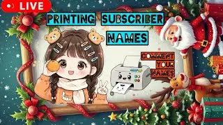 Siriksha craft is live/ subscriber names on printer 🖨️#trending#art#artlive#name#shotfeed