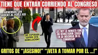 S&Aacute;NCHEZ tiene que REFUGIARSE en el Congreso ante los GRITOS e INSULTOS en HOMENAJE A LA CONSTITUCI&Oacute;N