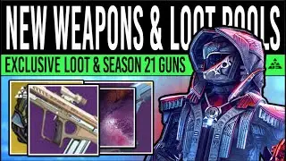 Destiny 2: NEW WEAPONS REVEALED! Loot Pool CHANGES, Season 21, Cutscene Archive & Exclusive Drop!
