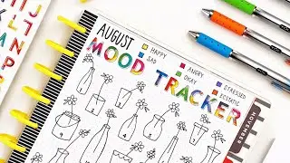 How to Create a Bullet Journal Mood Tracker! // Doodling in my Classic Happy Planner
