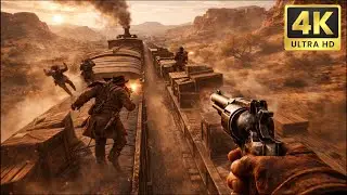 НЕУДАЧНОЕ ОГРАБЛЕНИЕ ПОЕЗДА | Ультрареалистичный геймплей [4K 60FPS UHD] Call of Juarez: Gunslinger