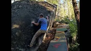Crabtree canyon boulder lip traverse