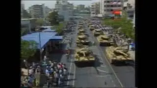 Cyprus amx30b2 tanks shown in the military parade (1992)