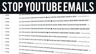 STOP YOUTUBE NOTIFICATIONS: How To Stop Emails From YouTube!