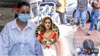 Shehnaaz gill get emotional leaving and watching shefali jariwala's last rites 😭